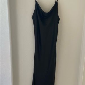 Aaron & Amber Black silk dress nwt
